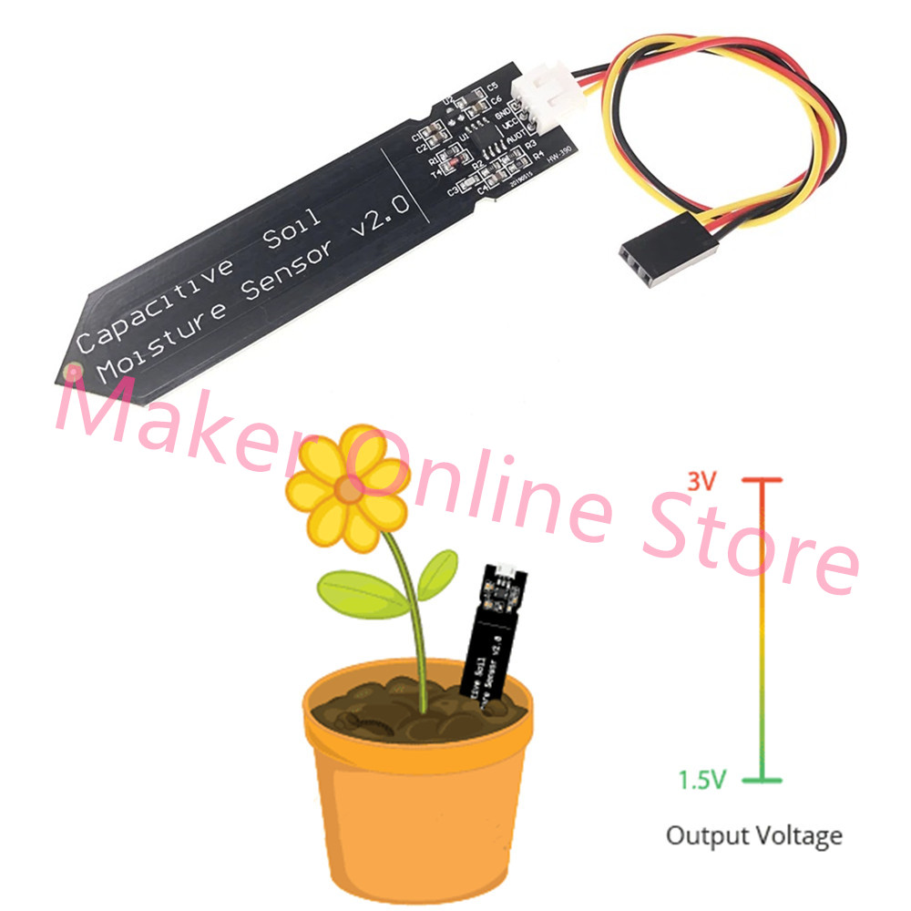 Sensor capacitivo de umidade d - Smart Garden With Arduino avaliação e preço