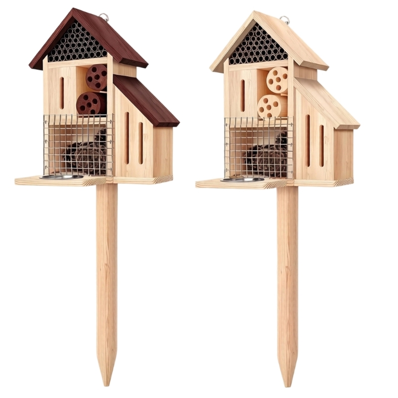Casa insetos estaca, hotel ins - Insect Hotel Wood avaliação e preço
