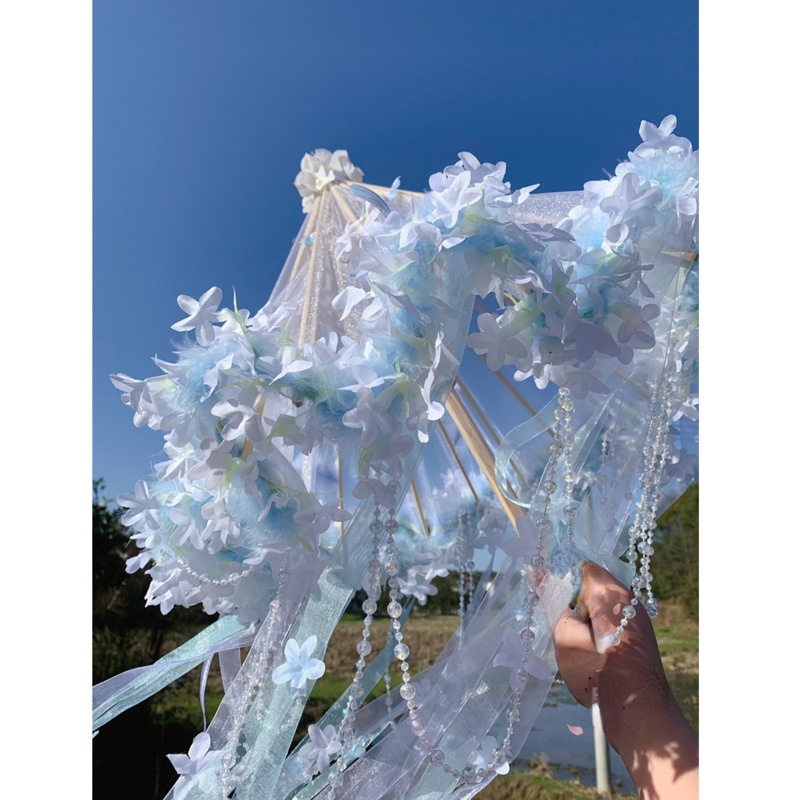 Hanfu flor à prova dwaterproof - Smart Garden Umbrella avaliação e preço