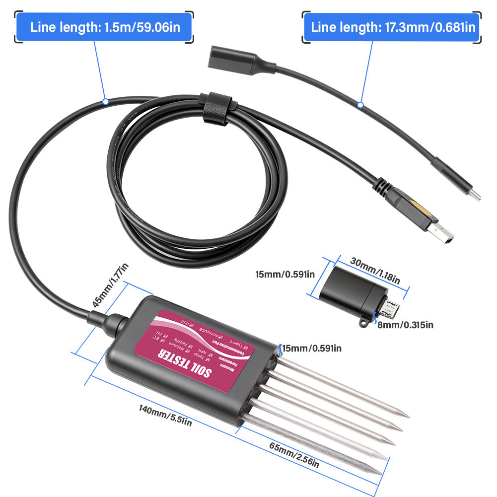Testador de Solo Inteligente 8 - Soil Test Digital avaliação e preço