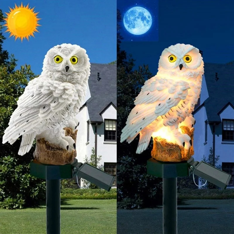 Estátua de Coruja Solar com Lu - Smart Garden In Home avaliação e preço