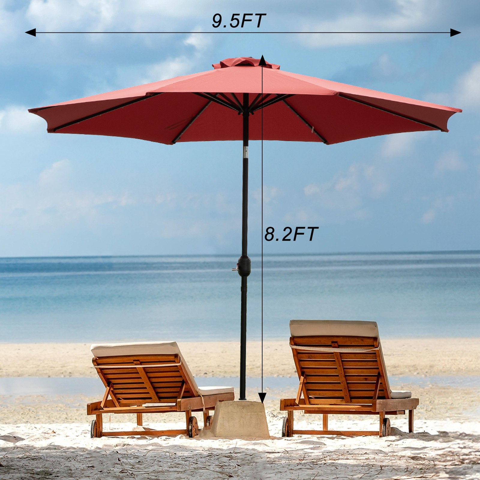 Guarda-chuva solar para pátio  - Smart Garden Umbrella avaliação e preço