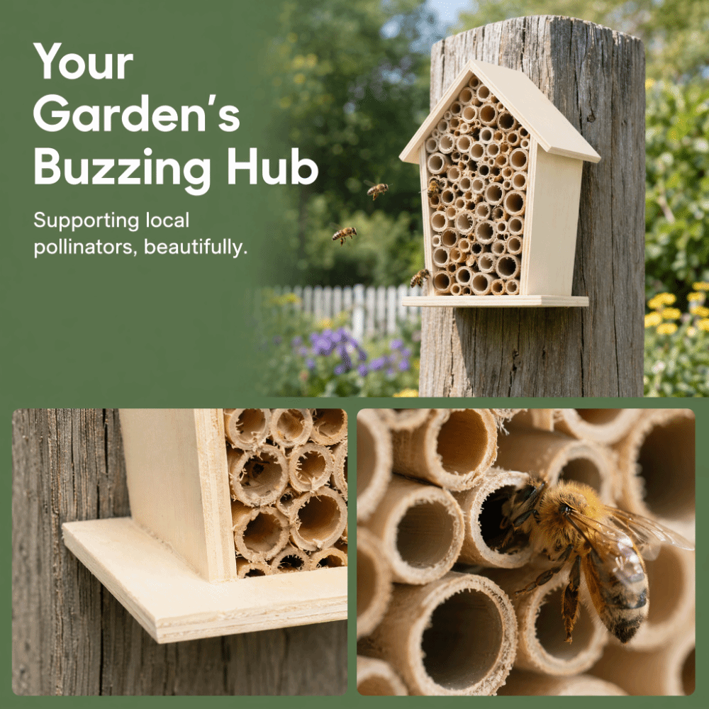 2 Peças Casa de Abelhas de Mad - Insect Hotel Wood avaliação e preço