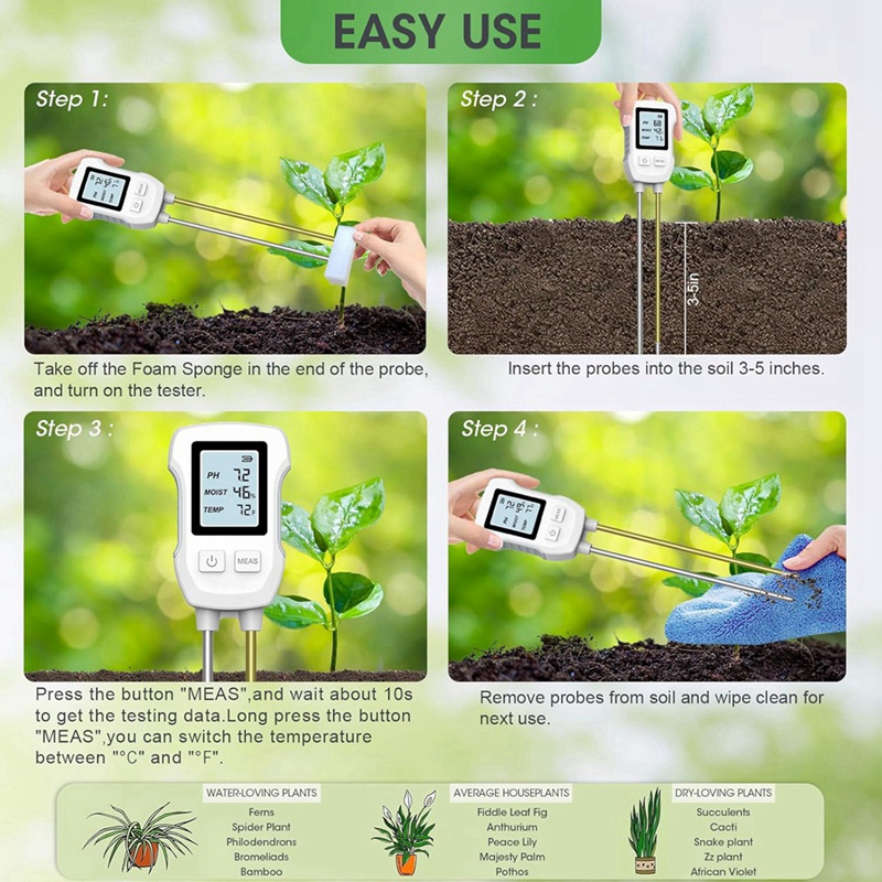 Medidor de Umidade do Solo 3 e - Soil Test Digital avaliação e preço